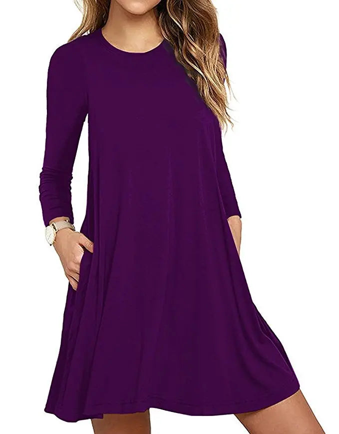 Women's Embroidered A-Line Mini Dress