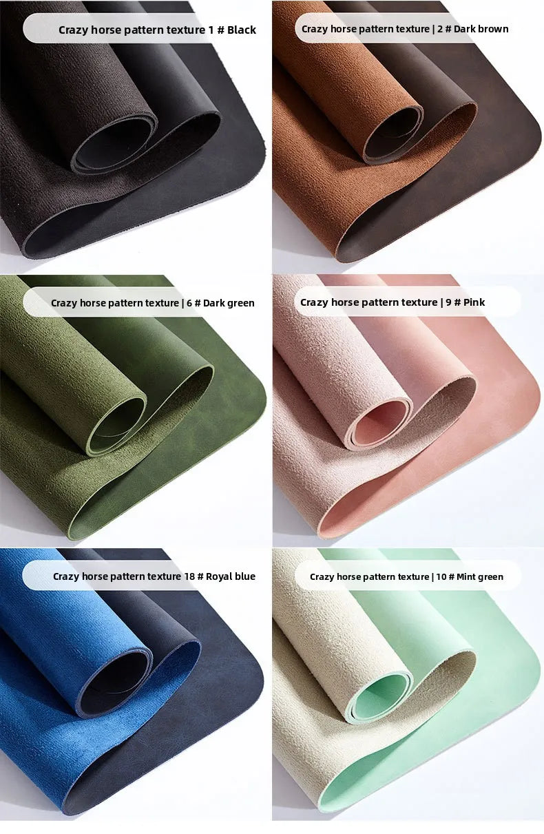 Large PU Leather Desk Mat with Keyboard Wrist Rest & Mouse Wrist Pad, Non-Slip Extended Pad for Office Gaming Desktop