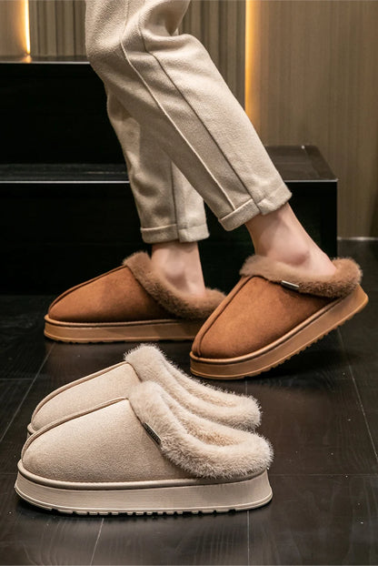 Women's Fluffy Winter Slippers – Warm Non-Slip House Slippers