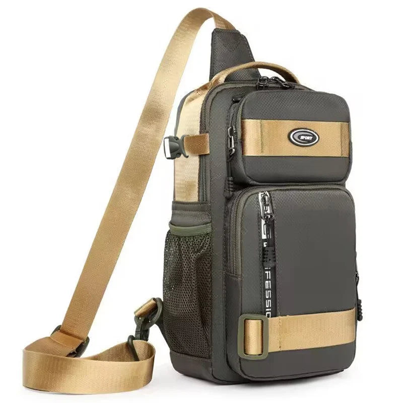 Water-Resistant Oxford Sling Chest Bag