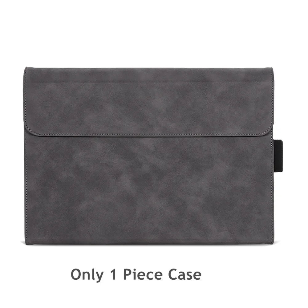 Folio Case for Microsoft Surface Pro 13-inch (12th Edition) 2026 Multi-Angle Stand PU Leather Protective Cover with Pen Holder