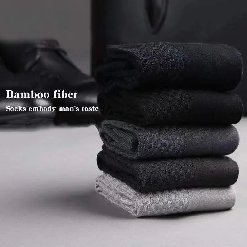 Men's Bamboo Low-Cut Socks – 5 Pairs, Soft & Breathable