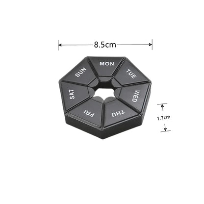7-Day Pill Organizer – Compact Weekly Vitamin Case