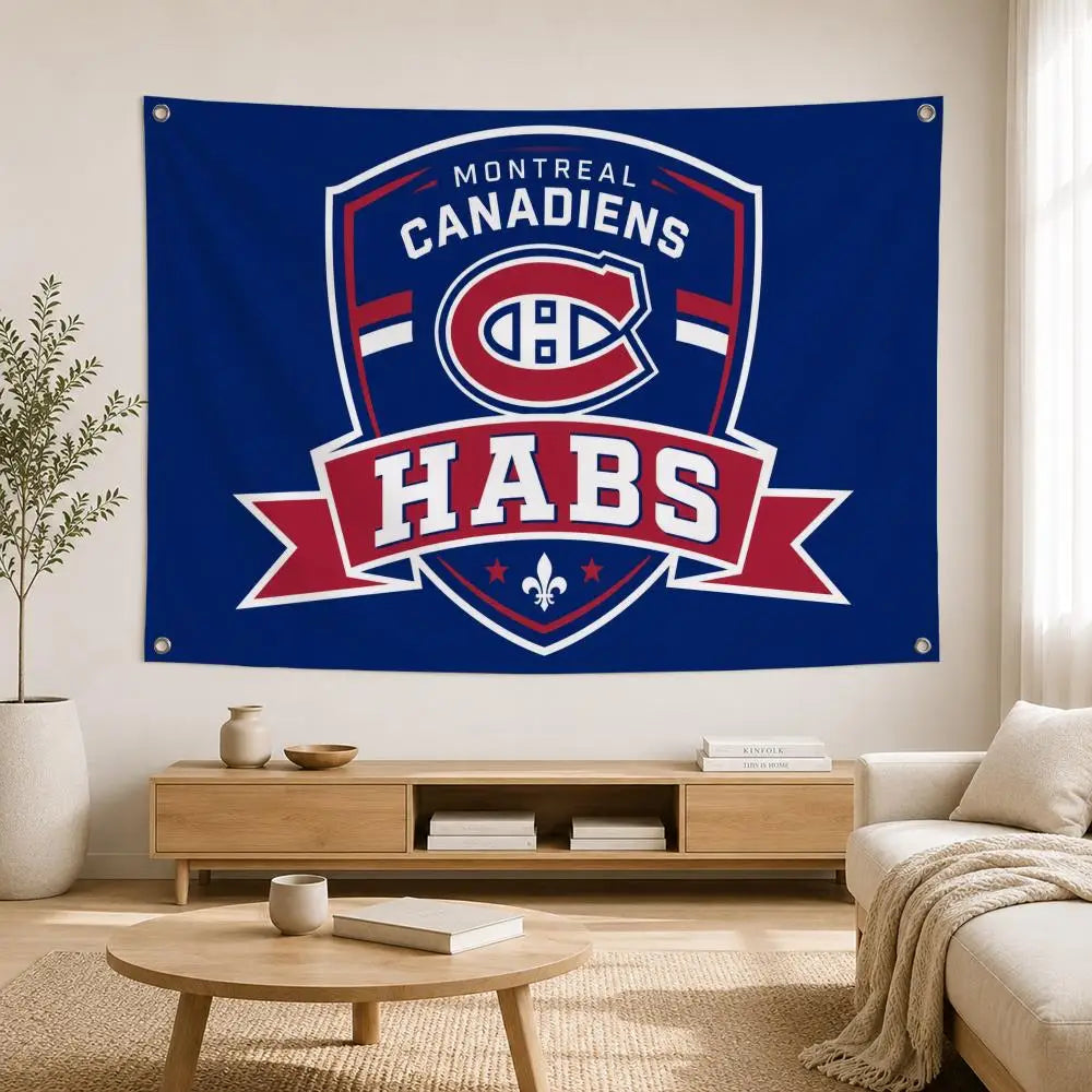 Montreal Canadiens Garden Flag | Indoor & Outdoor Yard Banner for Patio, Porch & Fan Cave