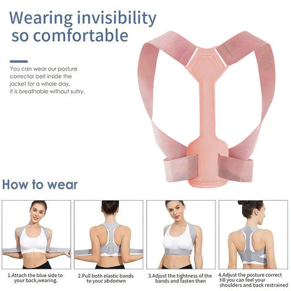 Breathable Posture Corrector Belt Adjustable Rectify Posture Hunchback Corrector Shoulder Support Strap Clavicle Spine Support