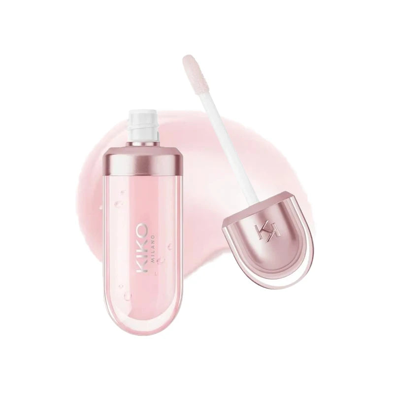 Original Kiko 3D Mirror Lip Glaze Waterproof Non Fading and Non Stick Cup Gentle Bean Paste Color Fine Shiny Point Charm Red