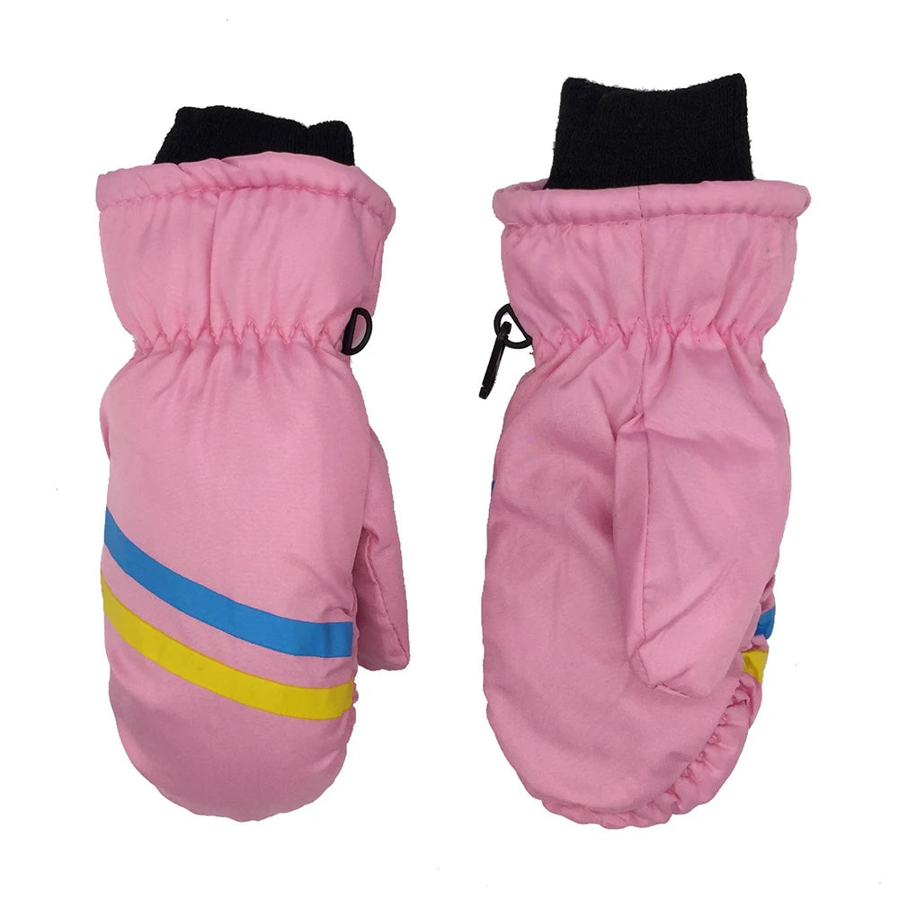 Kids' Insulated Snow Mittens – Long Cuff, Ages 1 to 12