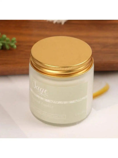 Vela de cera de soja vertida a mano en lata | 6 fragancias | Aromaterapia con aceites esenciales de larga duración | Dormitorio y baño