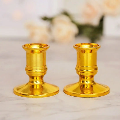 Candelabri a LED a fiamma simulata | Confezione da 2 | 5 Colori | Luce Calda e Tremolante | Decorazioni per Matrimoni e Feste