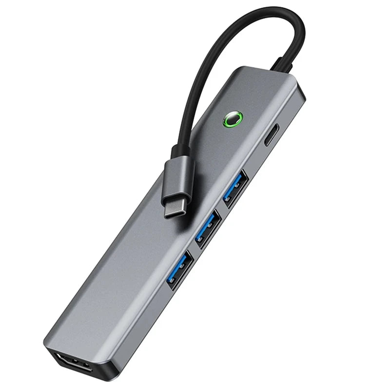 HUB USB C 3.0 Type C Splitter Multi 4K HDMI Monitor RJ45 Ethernet PD Power Adapter Docking Station  Laptop Splitter For Macbook