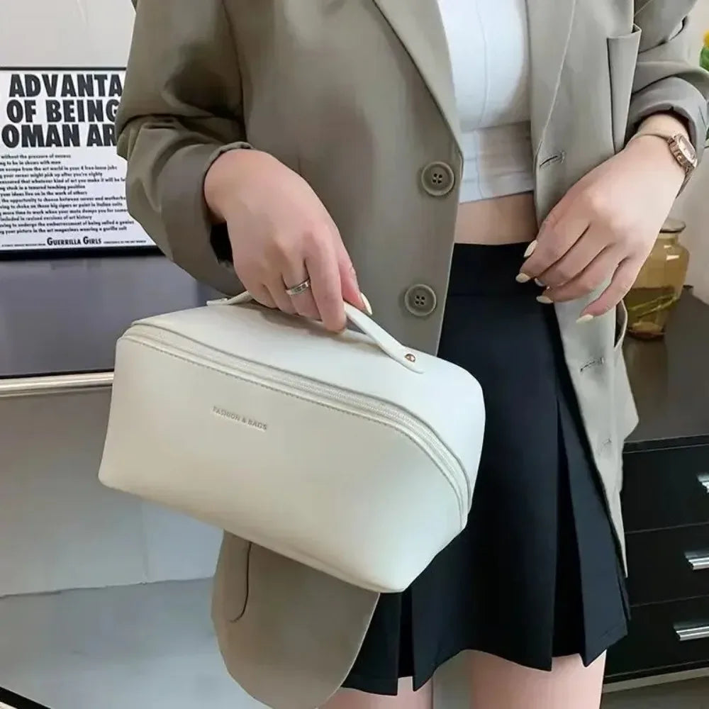 Makeup Organizer Bag – Luxury Toiletry Kit & Cosmetic Travel Case for Women