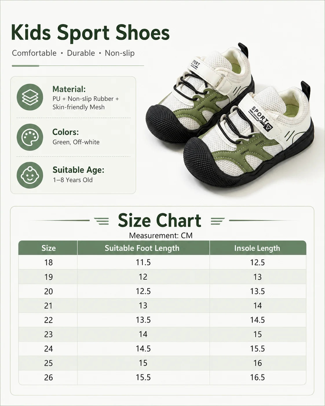 Toddler PU Leather Sneakers with Hook-and-Loop Closure