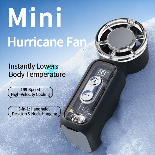 Best Selling Summer Mini Handheld Fan USB Rechargeable High Speed Powerful Wind Ultra Quiet Personal Cooling Fan with Digital