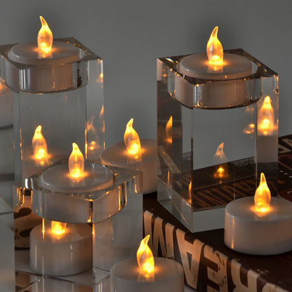 Flammenlose LED-Teelichter | 12er-Pack | 200+ Stunden Batterielaufzeit | Warmes Licht für Hochzeiten & Heimdekoration