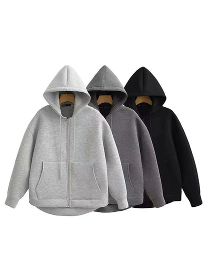 HH Damen Kapuzenjacke mit Reißverschluss und Taschen