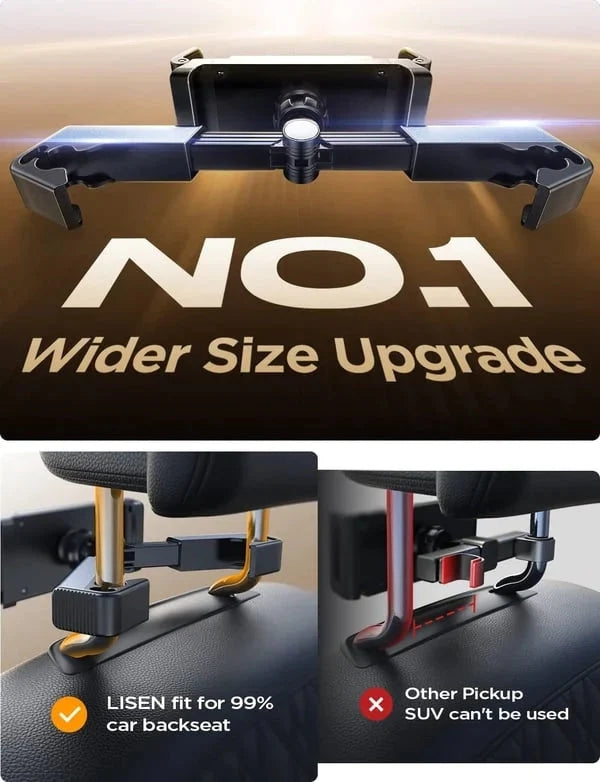 360° Rotating Car Headrest Tablet Mount