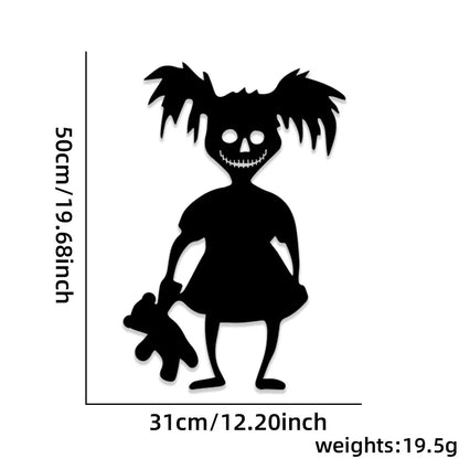 Halloween-Filzdeko für Fenster und Türen