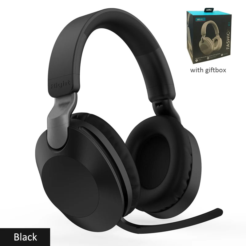 Wireless Bluetooth Over-Ear Headphones – BT 5.1, Built-In Mic, Wired or Wireless