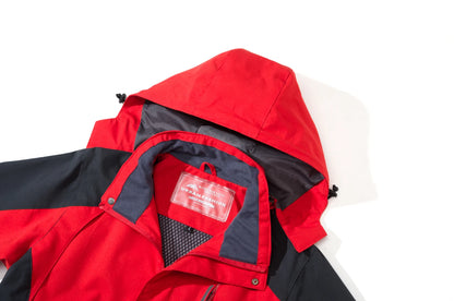 Chaqueta de exterior con capucha para hombre, con capucha desmontable
