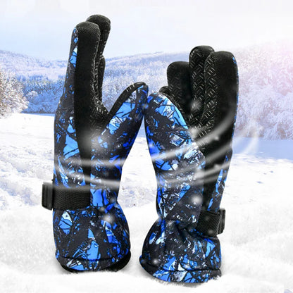 Muffole da neve stampate regolabili per bambini – Calde muffole da sci per bambini e bambine