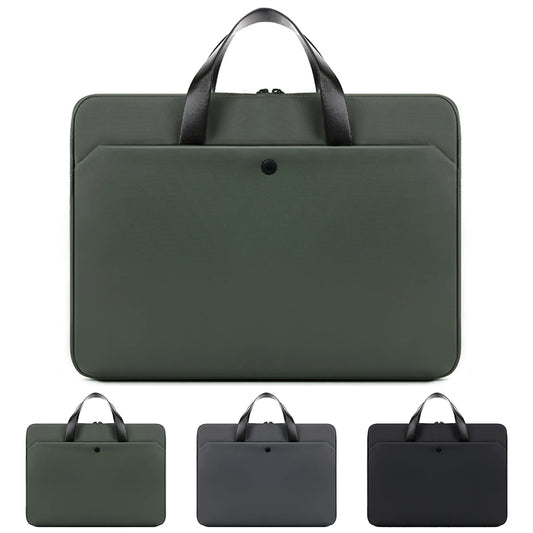 Waterproof Laptop Sleeve Bag 15.6" - Shoulder Briefcase for MacBook Air & Pro