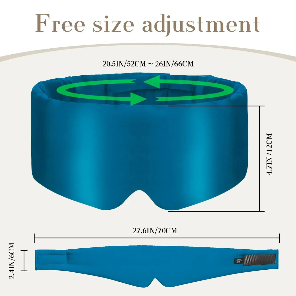 Silk-Touch Sleep Mask – Padded Light-Blocking Eye Mask