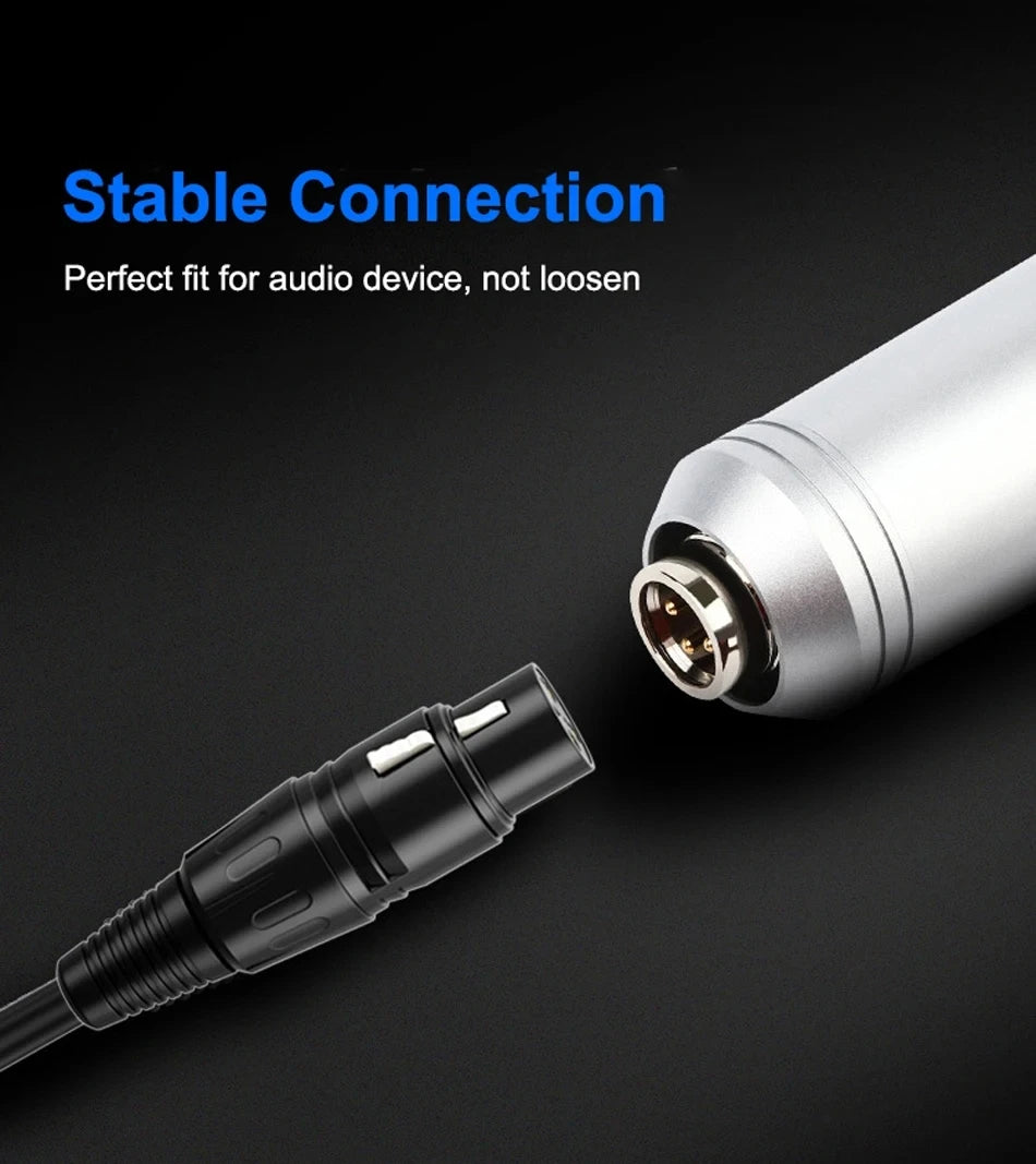 XLR Microphone Cable – Male to Female, 0.5 to 10 m