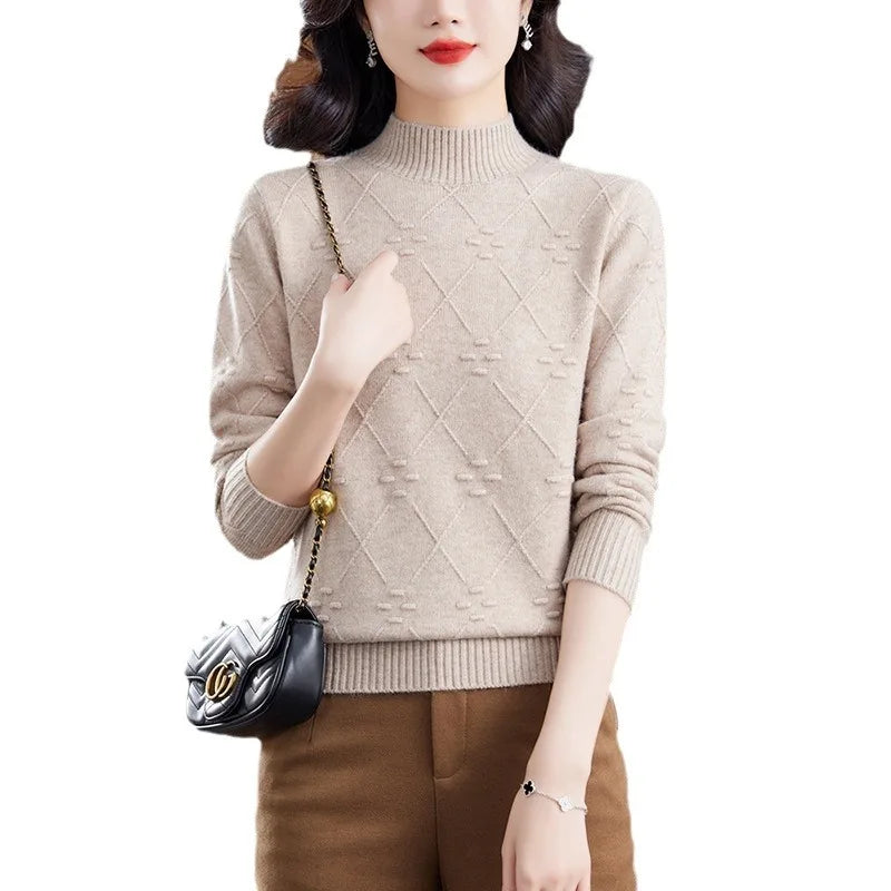 Women's Mock-Neck Knit Sweater