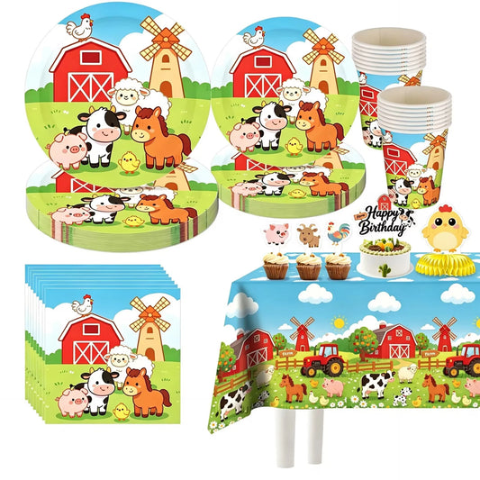 Farm-Themed Kids' Party Decorations & Tableware