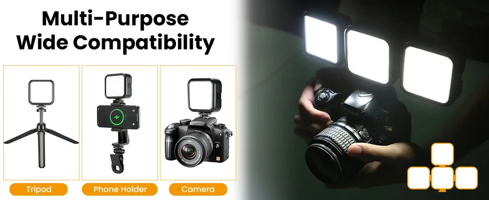 Pocket RGB Video Light – Rechargeable Mini LED Fill Light