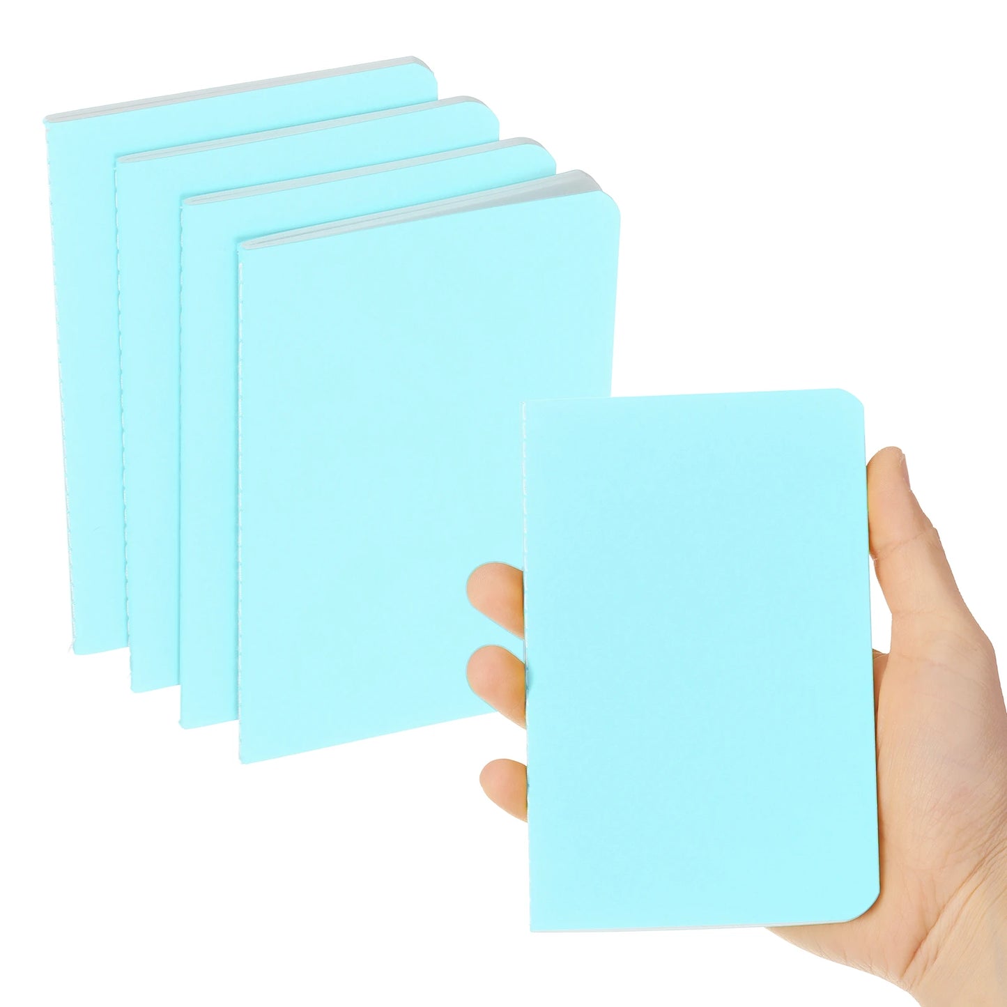 4/6Pcs A6 Mini Pocket Notebook Kraft Paper Lined Journal Memo Pad 30 Sheets/60 Pages Portable Notebook Notepad Office Supplies