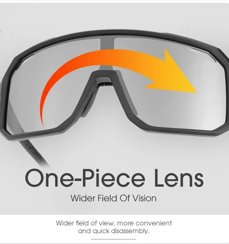 Photochromic Cycling Glasses – UV400 Sports Sunglasses for Men & Women | Bike, Hiking & Outdoor