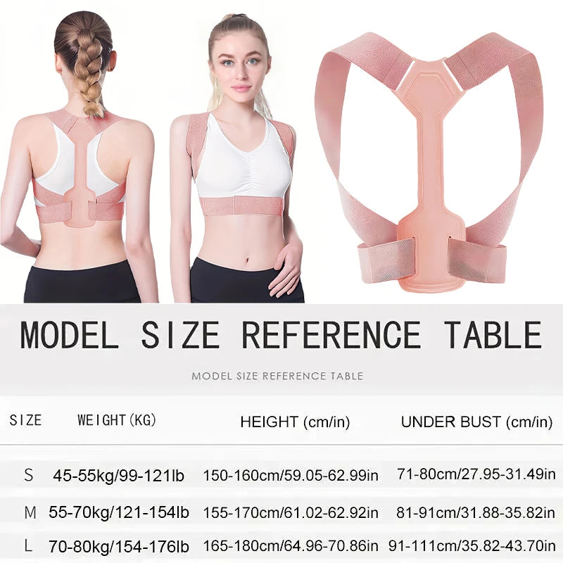 Breathable Posture Corrector Belt Adjustable Rectify Posture Hunchback Corrector Shoulder Support Strap Clavicle Spine Support