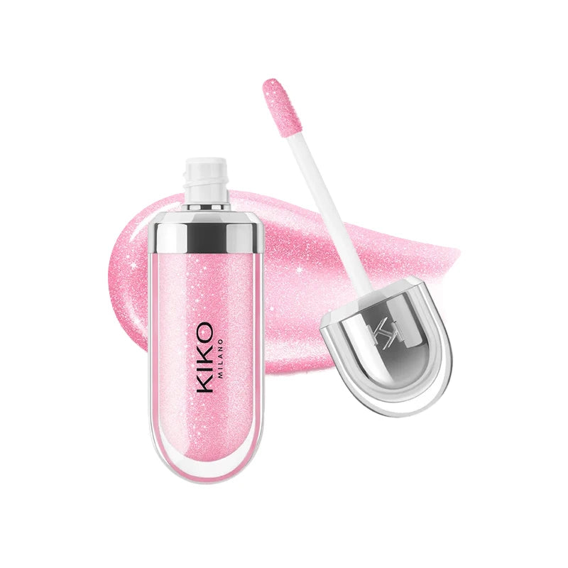 Original Kiko 3D Mirror Lip Glaze Waterproof Non Fading and Non Stick Cup Gentle Bean Paste Color Fine Shiny Point Charm Red