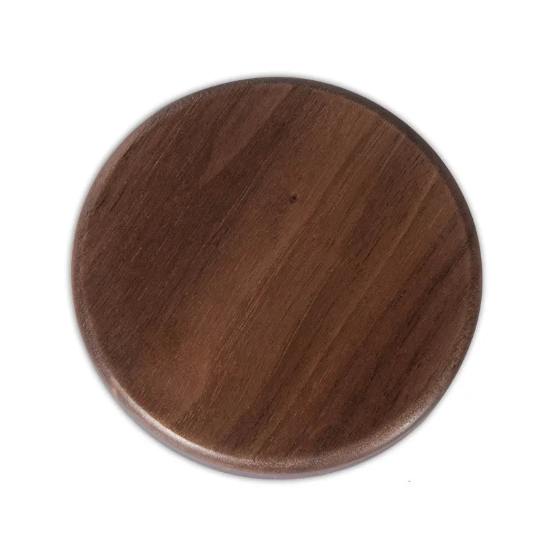 Slim Walnut Wood-Style 10W/15W Wireless Charger Pad