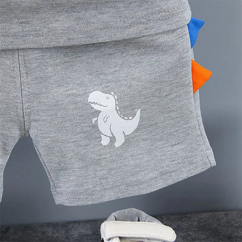 Baby Boys' Dinosaur T-Shirt & Shorts Set - 2-Piece Summer Outfit, 4M-5Y