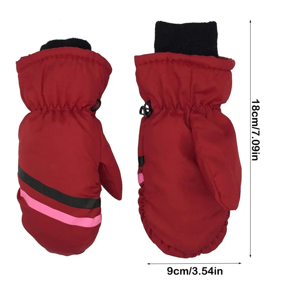 Kids' Insulated Snow Mittens – Long Cuff, Ages 1 to 12
