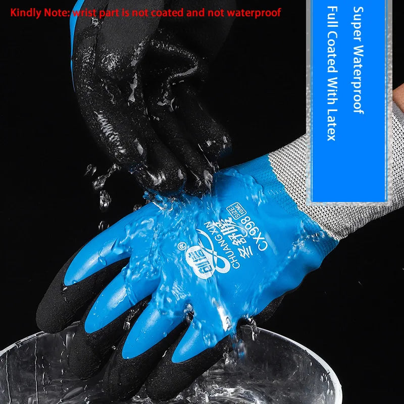 Insulated Work Gloves – Latex Grip Thermal Gloves
