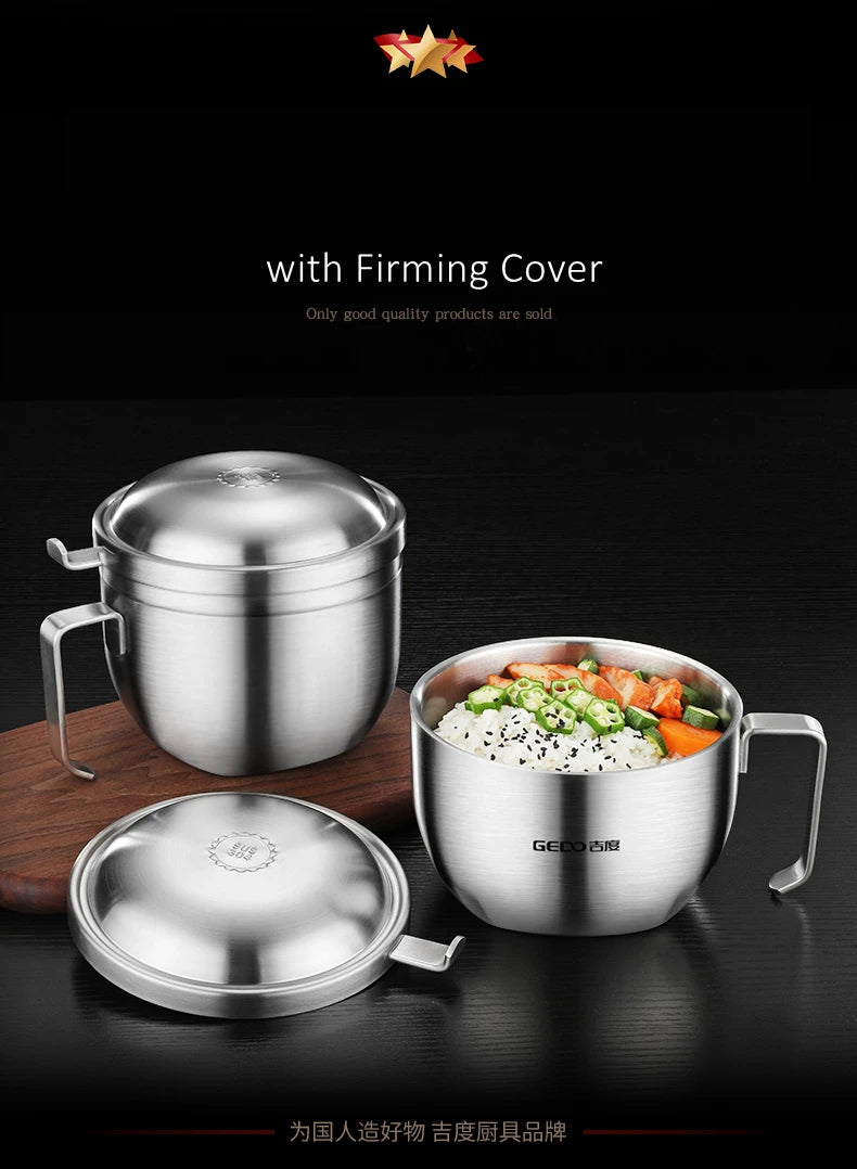 GEDO Insulated 304 Stainless-Steel Food Bowl, 1L