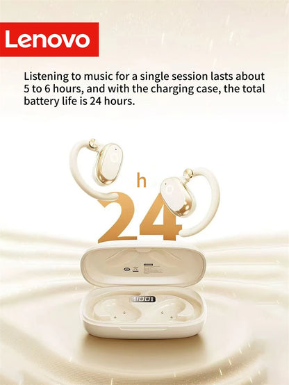 Lenovo EA366 kabellose Open-Ear-Ohrhörer – Bluetooth-Kopfhörer mit Ohrbügel und Ladeetui