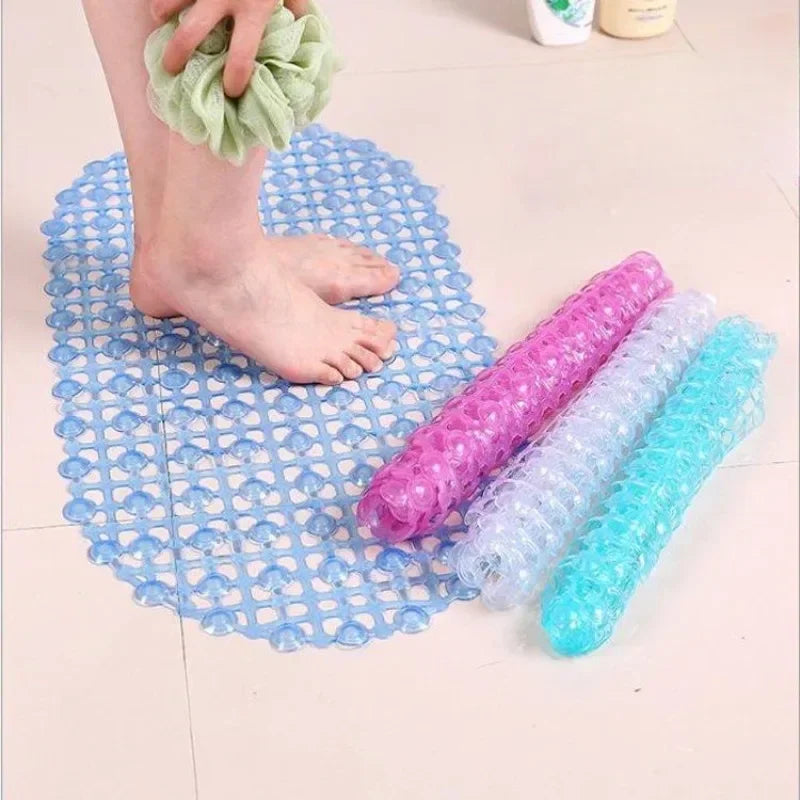 Non-Slip PVC Bath Mat with Suction Cups, 37.5 x 67 cm