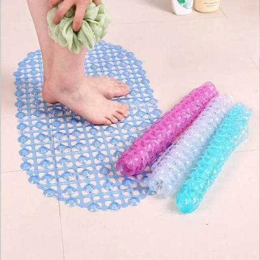 Non-Slip PVC Bath Mat with Suction Cups, 37.5 x 67 cm