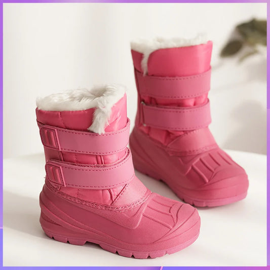 Toddler Animal Snow Boots – Plush-Lined Non-Slip Winter Boots