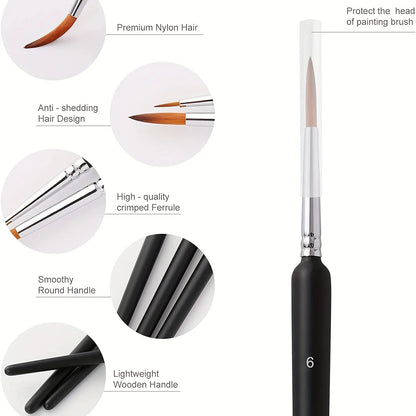 Miniature Detail Paint Brush Set – 10 or 11 Fine-Tip Brushes