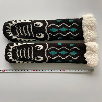 Weihnachten Plüschsocken Damen Winter Thermosocken Warme Bodensocken Weiche weibliche Haussocken Indoor Geschenke Rutschfeste Griffsocken Flauschig