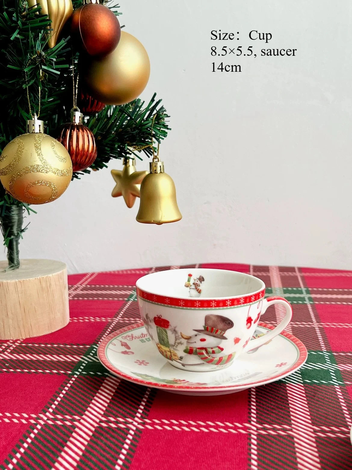 Santa Christmas Plate, Cup & Saucer Tableware