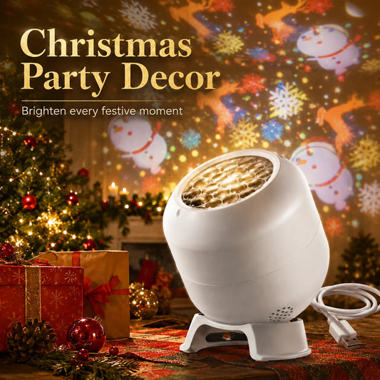 360° Rotating Ocean Wave Projector – Snowflake, Christmas & Ocean Themes