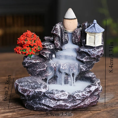 Backflow Incense Burner – Waterfall Incense Holder Decor