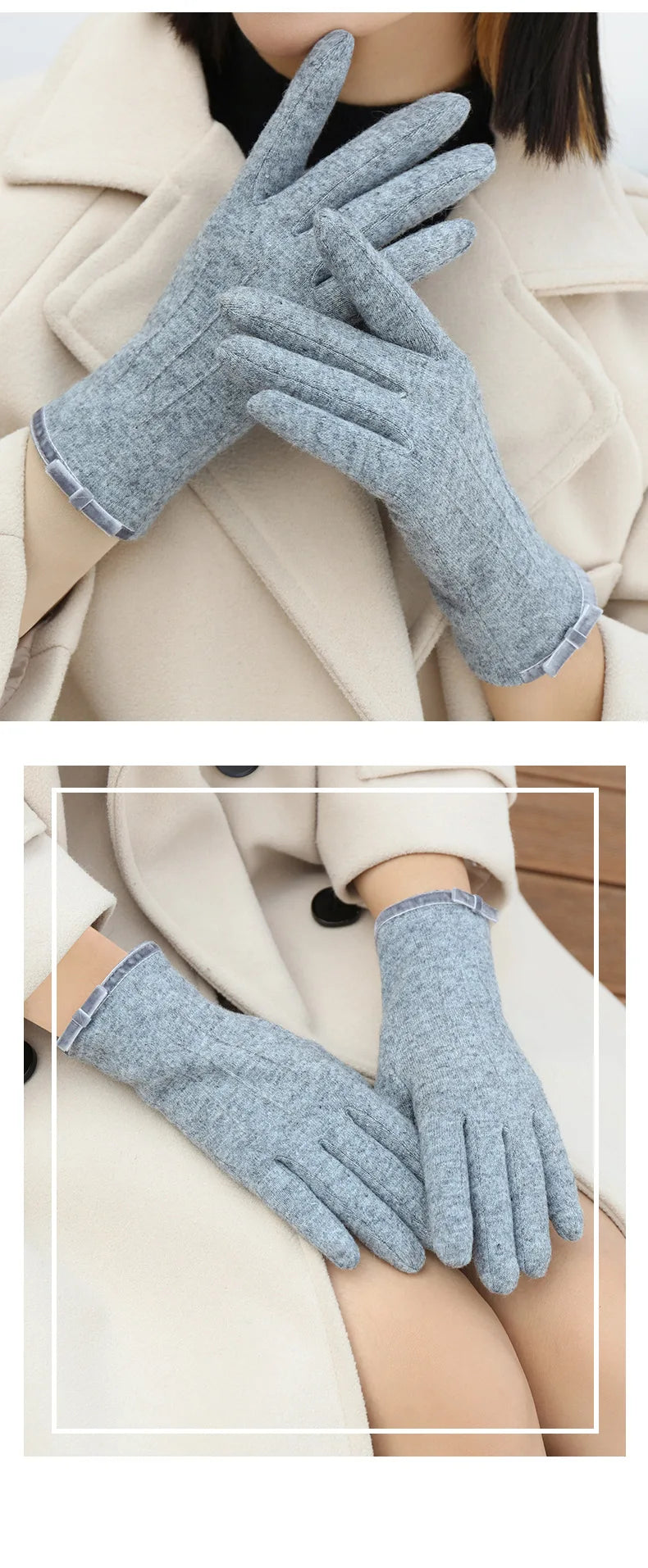 Women's Elegant Soft Touchscreen Winter Gloves