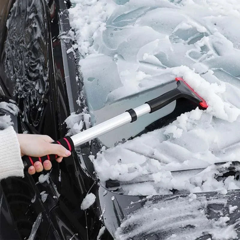 Extendable Car Snow Brush & Ice Scraper – Telescopic Aluminum Handle